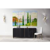 Landscape Canvas Watercolour Canvas Wall Art - Image 4