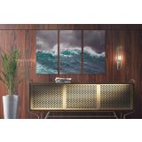 Large Waves in Ocean Canvas Wall Art - Image 3