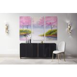 Landscape Spring Watercolour Canvas Wall Art - Image 3
