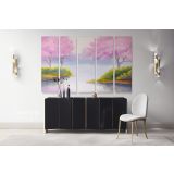 Landscape Spring Watercolour Canvas Wall Art - Image 5