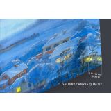 Beautiful Moon Light Watercolour Canvas Wall Art - Image 6