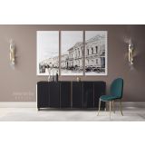 Modern Art Watercolour City Canvas Wall Art - Image 3