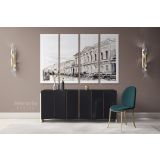 Modern Art Watercolour City Canvas Wall Art - Image 4