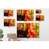 Beautiful Modern Art Landscape Acrylic Bright Colors And Ink In Water Canvas Wall Art - Image 6