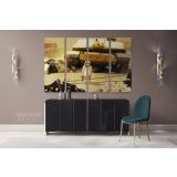 Modern Art Miltary Tanker Canvas Wall Art - Image 4