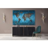 World Map Canvas Print, Large World Map Canvas, Kids Nursery ,Home Decoration, Office Wall Hangings - Image 3