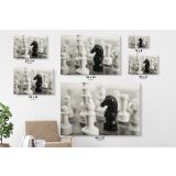 Large Chess Board - Roll Kids Gaming Modern Canvas Wall Art - Image 6