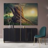 Tree of Life Canvas Set Fantasy Canvas Wall Art - Image 2