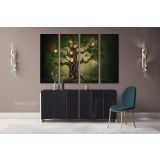 Life Of Tress Canvas Set Fantasy Canvas Wall Art - Image 4