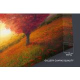 Red Heart Nature Canvas Wrap Abstract Photography Canvas Wall Art - Image 6
