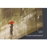 Rainy Night Rain Canvas Wall Art - Image 6