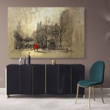 A Tale of Two Jacket Love Story Couples Canvas Wall Art