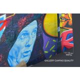Contemporary Abstract Street Digital Art Framed Premium Gallery Wrap Grafitti style Canvas Wall Art - Image 6