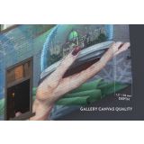 Girl Contemporary Abstract Street Digital Art Framed Premium Wrap Grafitti style Canvas Wall Art - Image 6