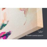 Abstract Original Watercolour Painting Purple Painting of a Girl Canvas Wall Art - Image 6