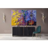 Beautiful Parrot Bird Original Pastel wall art Modern Print Abstract Canvas Wall Art - Image 5