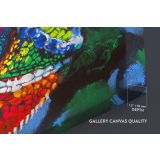 Toads Frog Original Pastel wall art Modern Print Abstract Canvas Wall Art - Image 6