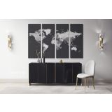 World map wall art World Map Canvas Large World Map Canvas Wall Art - Image 4
