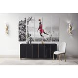 Basketball Player Michael Jordan Last Game Shot Canvas Wall Art - Image 5