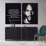 Michael Jordan Basketball Player Motivational Quote Canvas Wall Art - Image 3