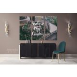 Believe in the Magic of Christmas Wall Art Print Painting On Framed Canvas - Image 3