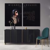 Michael Jackson King of Pop Quote Personalised For Wall Art Print Poster Framed Canvas - Image 2