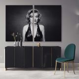 Marilyn Monroe Naked Canvas American Model Wall Artwork Hangings Pop Sexy in Bed Canvas Wall Art - Image 2