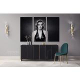 Marilyn Monroe Naked Canvas American Model Wall Artwork Hangings Pop Sexy in Bed Canvas Wall Art - Image 3