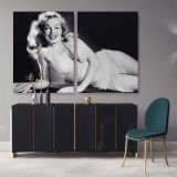 Marilyn Monroe Canvas American Model Wall Artwork Hangings Marilyn Monroe Actress Canvas Wall Art - Image 2