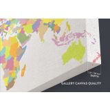 Large Bright Colorful World Map Playroom Wall Map Canvas Wall Art Canvas For Decor Home - Image 6