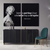 Marilyn Monroe Canvas Model Wall Artwork Hangings Marilyn Monroe Actress Pop Naked Canvas Wall Art - Image 2