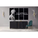 Marilyn Monroe Canvas Model Wall Artwork Hangings Marilyn Monroe Actress Pop Naked Canvas Wall Art - Image 4