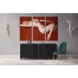 Marilyn Monroe Canvas American Model Wall Artwork Hangings Marilyn Monroe Actress Canvas Wall Art - Image 3