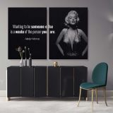 Marilyn Monroe Canvas American Model Wall Artwork Hangings Marilyn Monroe Actress Canvas Wall Art - Image 2