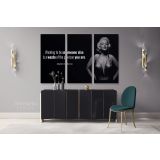 Marilyn Monroe Canvas American Model Wall Artwork Hangings Marilyn Monroe Actress Canvas Wall Art - Image 3