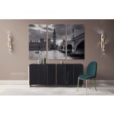 London Big Ben Westminster Black and White wall art Buildings and Cites Canvas Wall Art - Image 3