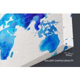 Bright Water Color World Map Canvas Wall Art - Image 6
