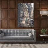 Buddha Carving Vintage Canvas Wall Art - Image 5
