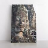 Buddha Carving Vintage Canvas Wall Art - Image 2