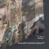 Buddha Carving Vintage Canvas Wall Art - Image 8