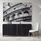 Stunning Black and White Colosseum wall art Buildings and Cites Canvas Wall Art