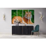 Large Tiger Canvas Photography Canvas Wall Art - Image 4