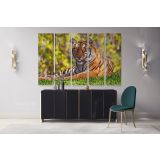Large Tiger wall art Wild Animals Canvas Wall Art - Image 5