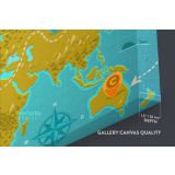 Take A Trip Kids World Tour Map Nursery Map Canvas Colorful Map Decor For Large World Map - Image 6