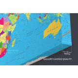 Highly Detailed Political World Map With Globes Wall Art World Map Canvas Large Canvas Wall Art - Image 6
