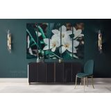 Tropical Flowers Leaves Canvas for Green Leaves WallArt Canvas Wall Art - Image 5
