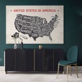 United States of America Canvas Large Canvas Gift Office Living Room Home Decor For Wall Hangings