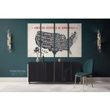 United States of America Canvas Large Canvas Gift Office Living Room Home Decor For Wall Hangings - Image 4