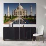 Taj Mahal Landscape Wall Art Nursery 7 Wonders of the World Canvas Wall Art - Image 2