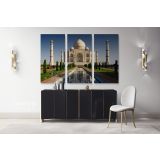 Taj Mahal Landscape Wall Art Nursery 7 Wonders of the World Canvas Wall Art - Image 3